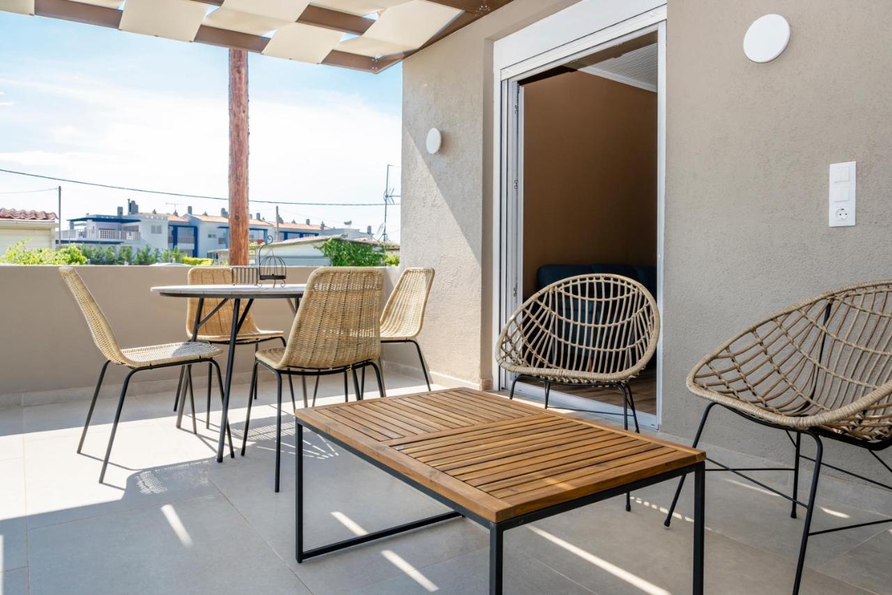 Azzurro Seafront Houses Nea Kallikrateia Kültér fotó